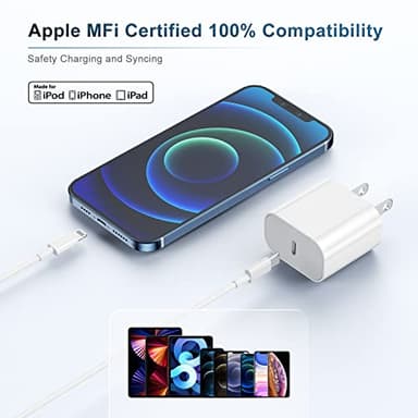 Long iPhone 12 13 14 Fast Charger Cable 10ft,[Apple MFi Certified] USB C to Lightning Cable,Type C Port Support Apple Charging Cord for iPhone 14 Pro/14/13 Pro/12 Pro Max/12 Mini/11 Pro/XS/XR/iPad. - Image 8