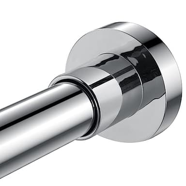 BRIOFOX Shower Curtain Rod Adjustable 32-61 Inch, Spring Tension Shower Rod No Drilling Non Slip, Chrome - Image 1