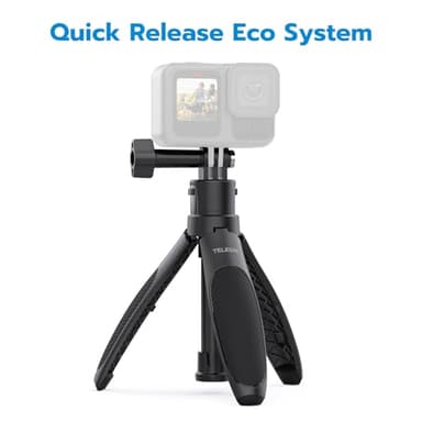 TELESIN 40cm/15.75'' Selfie Stick Tripod, Extendable Quick Release Portable Vlog Selfie Stick Handle Grip Monopod for GoPro 13 12 11 10 Max/Insta360 X5/AKASO/DJI Osmo Nano/Action 5 pro Accessories - Image 3