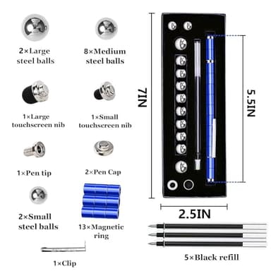 Magnetic Fidget Pen Toys for Teens- Unique Birthday Gifts for Young Men Fun Gifts for Teenage Boys Novelty Christmas Stocking Fillers Gadget for 8 10 11 12 13 14 15 Year Old Boy Engineer Gifts - Image 6