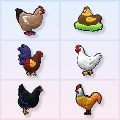 12Pcs Chickens Shoe Charms for Croc Clogs Decoration, Chick Shoe Decoration for Adults Teen - Image 4
