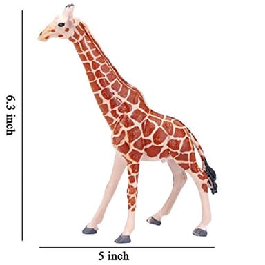 BOLZRA Safari Animals Figures Toys, Realistic Jumbo Wild Zoo Animal Figurines Plastic African Jungle Animals Playset for Kids Toddlers, 14 Piece Gift Set - Image 5