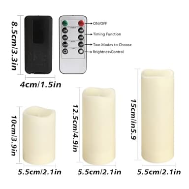 Grcdoyvl 72 Pack Flameless LED Candles with Remote & Timer - Waterproof Battery Operated Candles, Realistic Flickering for Wedding, Christmas, Halloween, Home Decor & Special Occasions - Image 4