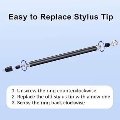 ChaoQ Stylus Pen for Touchscreen, 3pcs High Sensitivity and Precision Stylus Pen for iPad iPhone Android and All Touch Screens (Black/Silver/Blue) - Image 5