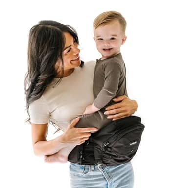 Tushbaby The Original Premium Quality Hip Seat Carrier – Safety-Certified Baby & Toddler Carrier with Secure Safety Buckles, No-Flimsy-Foam Design, Storage Pockets & Nursing Pillow. 0–3 yrs - Image 1