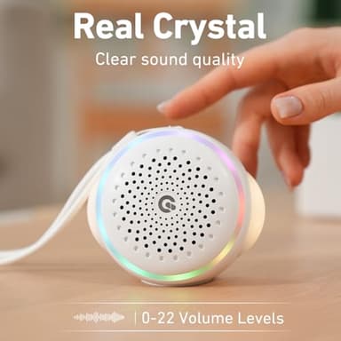 White Noise Machine, Portable with 27 Soothing Sounds for Baby, Adults & Kids Sleep, 5 Timers & 8 Colors Night Light & Rechargeable Battery, Sound Therapy for Travel, Office, Home & Gift - Image 3