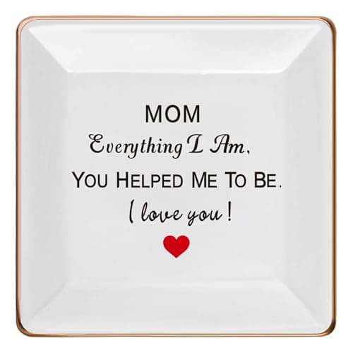 Mothers Day Gifts for Mom, Mom Gifts for Grandma Stepmom on Mothers Day Birthday Christmas Valentines, Jewelry Dish Ring Tray - Image 1