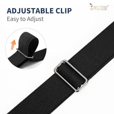 JASGOOD No Show Women Stretch Belt Invisible Elastic Web Strap Belt with Flat Buckle for Jeans Pants Dresses - Image 7