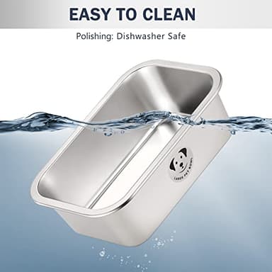 Stainless Steel Dog Bowls for Large Dogs, High Capacity Metal Dog Food Bowls, Food and Water Bowl for Larges, X-Large, and Big Dogs 1.25 Gallons - Image 5