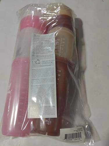 Herobility Double Anti-Colic Baby Bottles – 12 fl oz/340ml – 4-Pack – Multicolor – Sand, Woodchuck, Pink, White - Image 7