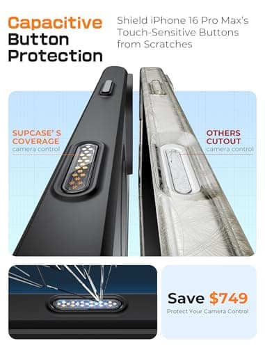 SUPCASE for iPhone 16 Pro Max Case with Camera Control Capture Button (Unicorn Beetle Mag), [Compatible with MagSafe] [Military-Grade Protection] Slim Clear Magnetic Phone Case (Black) - Image 2