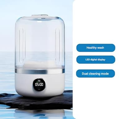 Portable Rechargeable Mini Washing Machine for Underwear, Mini Portable Underwear Washer, Two Cleaning Modes, Rechargeable Wireless Design for Travel, Camping, RV & Dorms (1Pcs) - Image 6
