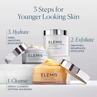 ELEMIS Pro-Collagen Cleansing Balm - 3-in-1 Daily Face Cleanser - Removes Waterproof Makeup - Lavender and Chamomile Oil Blend - 100g - Image 8