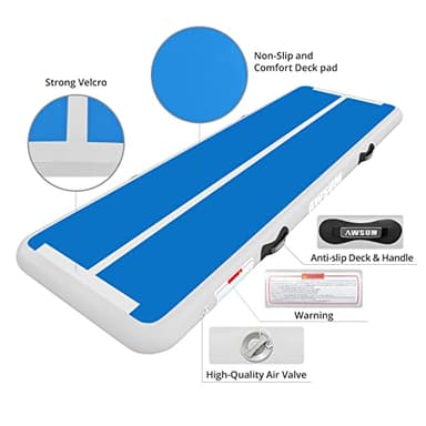 AWSUM 23ft x 6.6ft x 8inches Air Gymnastics Mat Inflatable Tumble Track Mats with Electric Pump for Home Use/Gym - Image 2