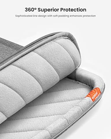 tomtoc 360 Protective Laptop Carrying Case compatible with 14-inch MacBook Pro M4/M3/M2/M1 Pro/Max 2024-2021, 12.9-13 Inch iPad Pro/Air, Water-Resistant MacBook Accessory Bag Sleeve - Image 4