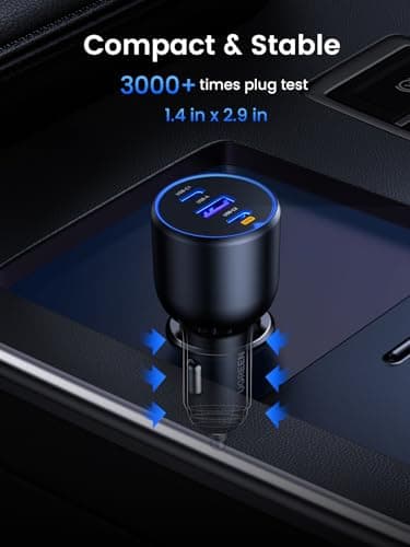 UGREEN 130W USB C Car Charger, Type C Car Charger Adapter Compatible with iPhone 17 17 Air 17 Pro 17 Pro Max 16 16 Plus 16 Pro 16 Pro Max 15 14 13 12, Galaxy S24 S23 Ultra, iPad, MacBook, and More - Image 8