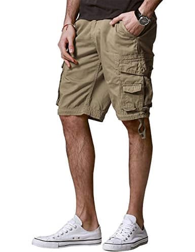 Match Men's Twill Comfort Cargo Short Without Belt #S3612 (Label Size 3XL/38 (US 36), Light Khaki) - Image 4