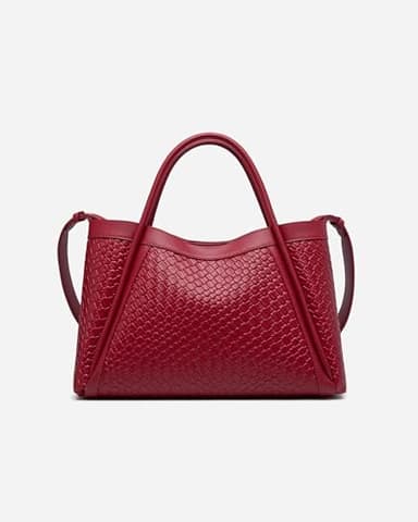 NEWBELLA Tote Bag for Women Purse Top Handle Handbags (Red, for 13 inch laptop) - Image 5