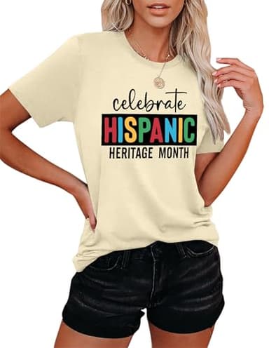Celebrate Hispanic Heritage Month with our Cute Mexican Tops - Apricot Casual Shirt - Image 2