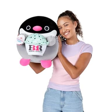 Snackles Series 2 Penguin & Baskin-Robbin 14 Inch Plush by ZURU, Ultra Soft Plush, Collectible Plush with Real Licensed Brands, Stuffed Animal, Giftable - Image 3