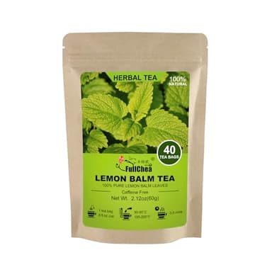 FullChea - Lemon Balm Tea Bag, 40 Teabags, 1.5g/bag - Premium Lemon Balm Herb - Melissa Officinalis - Non-GMO - Caffeine-free - Promotes Relaxation & Support Digestion, 40.0 Count - Image 1