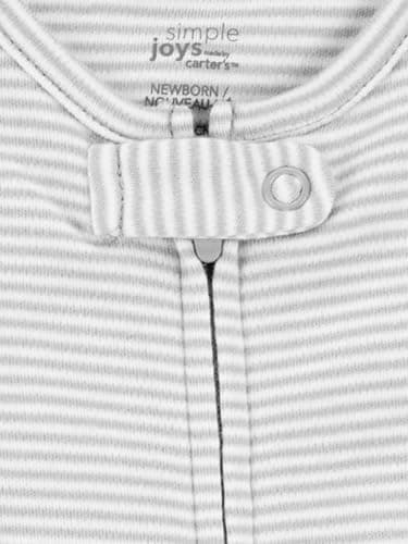 Simple Joys by Carter's Baby 3-pack Sleep and Play, elephant, stripe, giraffe, 3-6 Months - Image 4