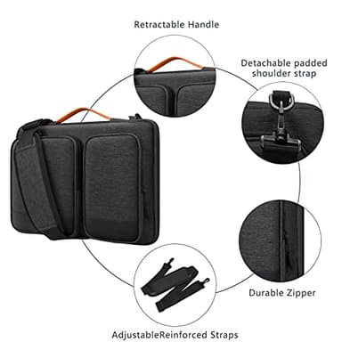 Alfheim 15.6-16 inch Laptop Case Sleeve Waterproof Shock-Resistant Lightweight 360° Protective Notebook Compatible with MacBook 16'' M3 M2 M1 Pro/Max - Image 4