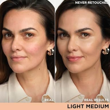 IT Cosmetics CC+ Cream (Light Medium) - Natural Full Coverage Foundation With SPF 50+, Color Corrector & Anti-Aging Hydrating Serum, Hyaluronic Acid + Peptides, Lightweight - 1.08 fl oz - Image 2