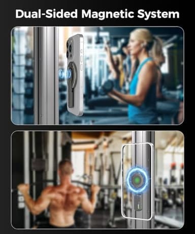 Warherd Phone Grip for Magsafe Phone Stand 360°Roration Gym Holder Phone Kickstand Silicone Finger Ring Innovative Pressure-Relief Damping Hinge Design with Magnet Ring Compatible All Phones (Black) - Image 6