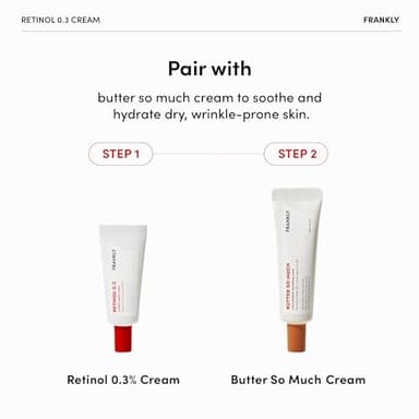 FRANKLY Retinol 0.3% Cream, 0.7 fl oz - Intensive Retinol | Night Cream | Retinol, Ceramides & Natural Ginseng | Anti-aging, Wrinkles Care, Reduces Congestion and hyperpigmentation | Korean Skin Care - Image 7