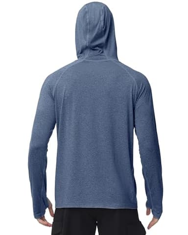 Roadbox UPF 50+ Fishing Shirts for Men Long Sleeve UV Sun Protection Hoodie Outdoor Hiking Shirts - Image 3