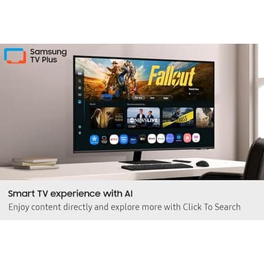 Samsung 43” Smart Monitor M7 (M70F) 4K UHD Display, Samsung Vision AI, Smart TV Apps, Gaming Hub, USB-C, HDMI and USB-A, Black, LS43FM702UNXZA, 2025 - Image 5