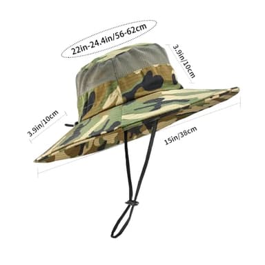 Sun Hats for Men Women Fishing Hat UPF 50+ Breathable Wide Brim Summer UV Protection Hat - Image 4
