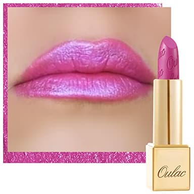 Oulac Pink Lipstick for Women with Metallic 3D Shine Lightweight Hydrating Formula, High Impact Lip Color, Full Coverage Lip Makeup, Christmas Gifts for Women, Velocity(15) - Image 1