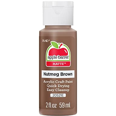 Apple Barrel Acrylic Paint in Assorted Colors (2 Ounce), 20521E Nutmeg Brown - Image 1