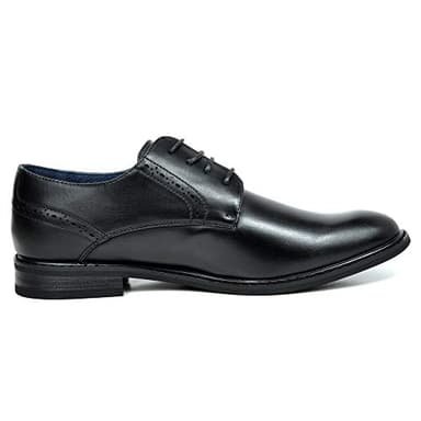 Bruno Marc Men's Prince-16 Black Leather Lined Dress Oxfords Shoes Size 11 M US - Image 7