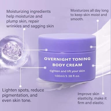 Sea-Maid Overnight Toning Body Firming Cream, Anti Wrinkle Moisturizing Toning Whip, Smooth & Tight Skin, Help Reduce Fine Lines & Wrinkles for All Skin Types - Image 5