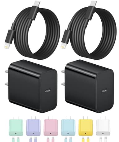 iPhone Charger Fast Charging USB C Charger Block Type C Charge iPad with 6FT C Chargers Cord Compatible with iPhone14/14 Pro Max/13/13Pro/12/12 Pro/11,iPad(Black) - Image 1