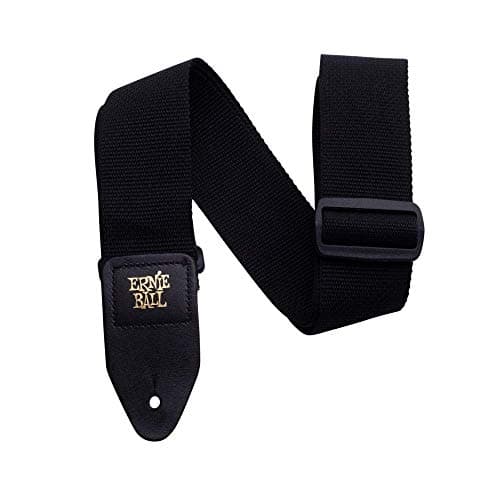 Ernie Ball Polypro Guitar Strap, Black (P04037) - Image 1