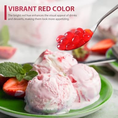 Soeos Strawberry Popping Boba Pearls 6.6 Pounds, Bursting Boba Pearls for Bubble Tea, Beverages, Shakes, Desserts, Smoothie and Ice Cream Topping - Image 8