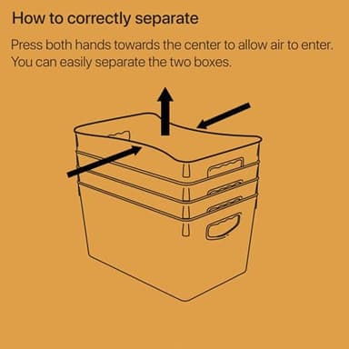 theaoo Clear Storage Bins with Lids Stackable - Large Plastic Containers for Pantry Organization and Storage - Perfect for kitchen,Fridge,Laundry Room,Bathroom,Garage,Closet,Cabinet Organizer - 8 Pack - Image 8