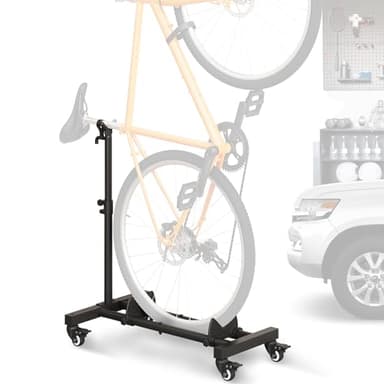 Sttoraboks Vertical Bike Stand, Freestanding Indoor Bike Storage Rack Upright Bicycle Floor Stand Indoor Bike Holder with Adjustable Height for Garage & Apartment - for Wheels Sizes up to 29” - Image 1