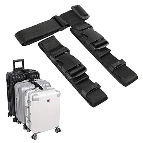 Vigorport Luggage Connector, Straps for Suitcase, Add A Bag Adjustable Attachment Accessories 1.25" Endless for Connect Your 3 Luggage Together-2 Pack - Image 1