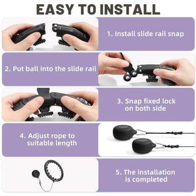 Cutewolf Infinity Hoop with Sweat Belt, Weighted Hula Hoop Plus Size for Adult Weight Loss, 32 Detachable Links Smart Fitness Hoop, Great for Home Gym Systems - Image 4