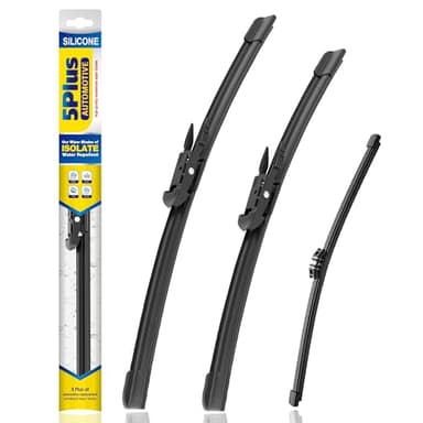 5 PLUS® Silicone Windshield Wipers Replacement for 2011-2024 Ford Explorer Wiper Blades(Set of 3),Automotive Replacement Windshield Wiper Blades For My Car-26"/22"/11" - Image 1