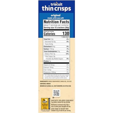 Triscuit Thin Crisps Original Whole Grain Wheat Crackers, Vegan Snacks, Bulk Snack Crackers, 6 - 7.1 oz Boxes - Image 19