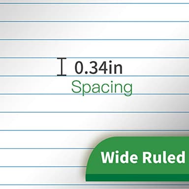 KAISA White Legal Pads 12pads Writing Pads Recycled Paper, 8.5"x11.75" Wide Ruled Perforated 50 sheets Hard Back Notepads 8-1/2"x 11-3/4" Writing Tablet Canary For Office Supplies (Pack of 12pc) KSU-5293 - Image 4