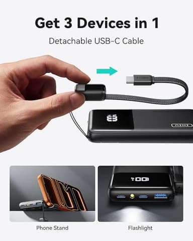 INIU Portable Charger, Slimmest 10000mAh 45W PD Fast Charging Power Bank, USB C in&Out Mini Battery Pack, Travel Essential Phone Powerbank for iPhone 17 16 15 Air Samsung S25 S24 Google Pixel iPad etc - Image 4