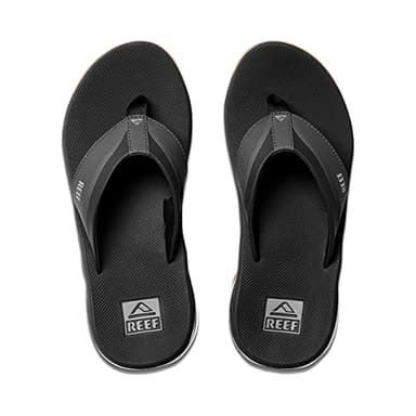 Reef mens Reef Anchor Flip Flop, Black/Silver, 10 US - Image 1