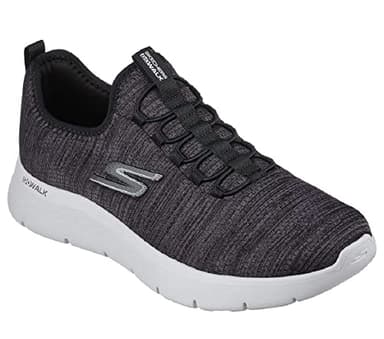 Skechers Men's Gowalk Flex-Athletic Slip-On Casual Walking Shoes with Air Cooled Foam Sneakers, Black/White 2, 12 X-Wide - Image 1